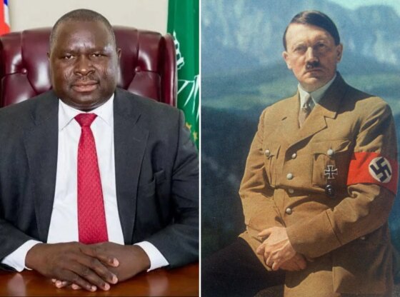 An image collage containing 2 images, Image 1 shows NINTCHDBPICT001040777481, Image 2 shows Adolf Hitler (1889-1945), German statesman,