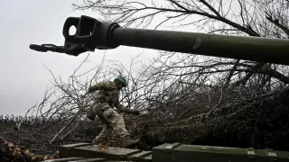A Ukrainian soldier on the Pokrovsk front, one of the hottest spots of the war.