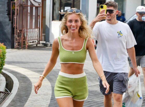 An image collage containing 1 images, Image 1 shows British adult content creator 'Bonnie Blue' questioned in Bali Immigration office