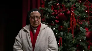 Sister Lucia in kyiv, during the interview with EL ESPAÑOL this December.