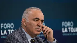 Garri Kasparov, during a photo in 2025