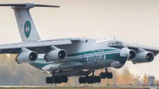 Russian Ilyushin IL-76 landing