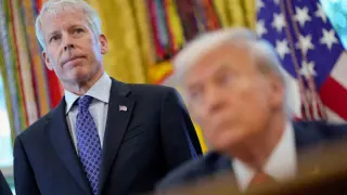 The Secretary of State for Energy of the United States, Chris Wright, and his president Donald Trump.