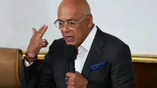 The president of the National Assembly of Venezuela, Jorge Rodríguez.