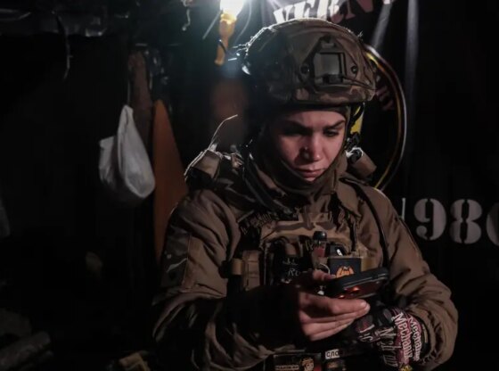 Runa, pilot and commander of a Vampiro drone position on the Donetsk combat front.