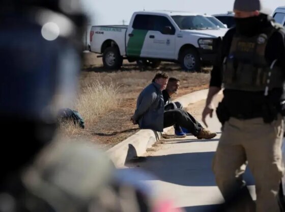 ICE agents in Minneapolis, during an intervention this January.