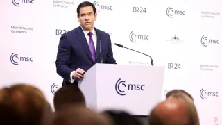 Marco Rubio at the Munich conference.