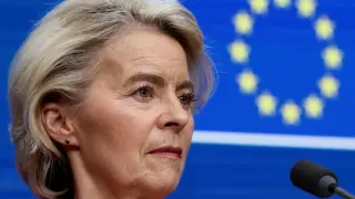 The president of the European Commission, Ursula von der Leyen.