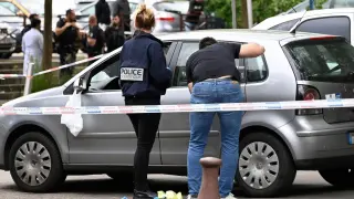 French police officers in a file image.